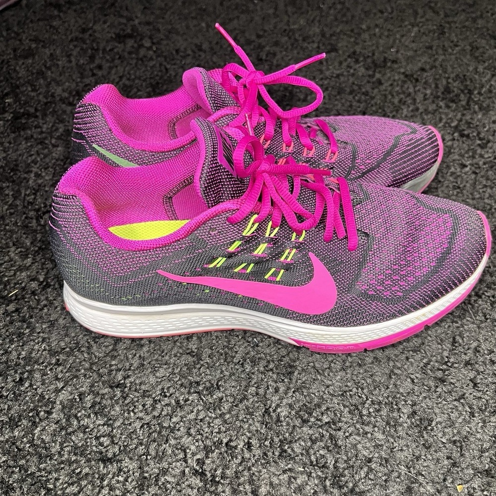 Nike Women's 10 Air Zoom Structure 18 683737-500 Black Running Shoes Sneakers - Picture 1 of 6